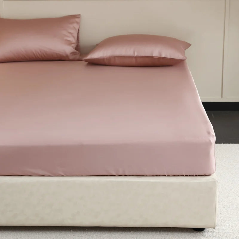 Drap-housse 100% Soie Naturelle – Luxe, Doux, Respirant, Bonnet 30 cm