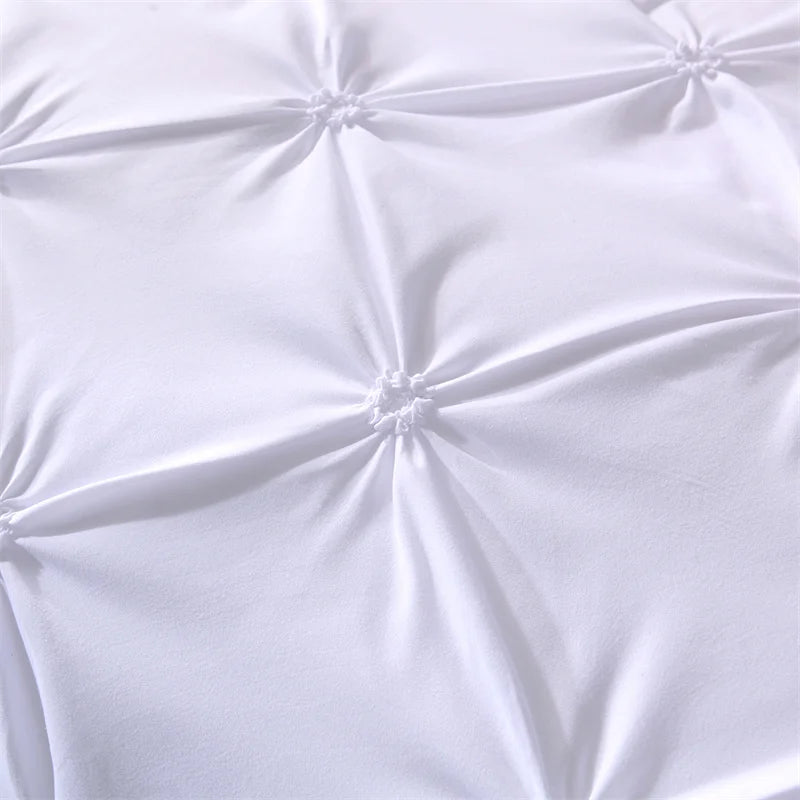 Parure de lit en satin – Housse de couette + 2 taies d’oreiller (plusieurs tailles)