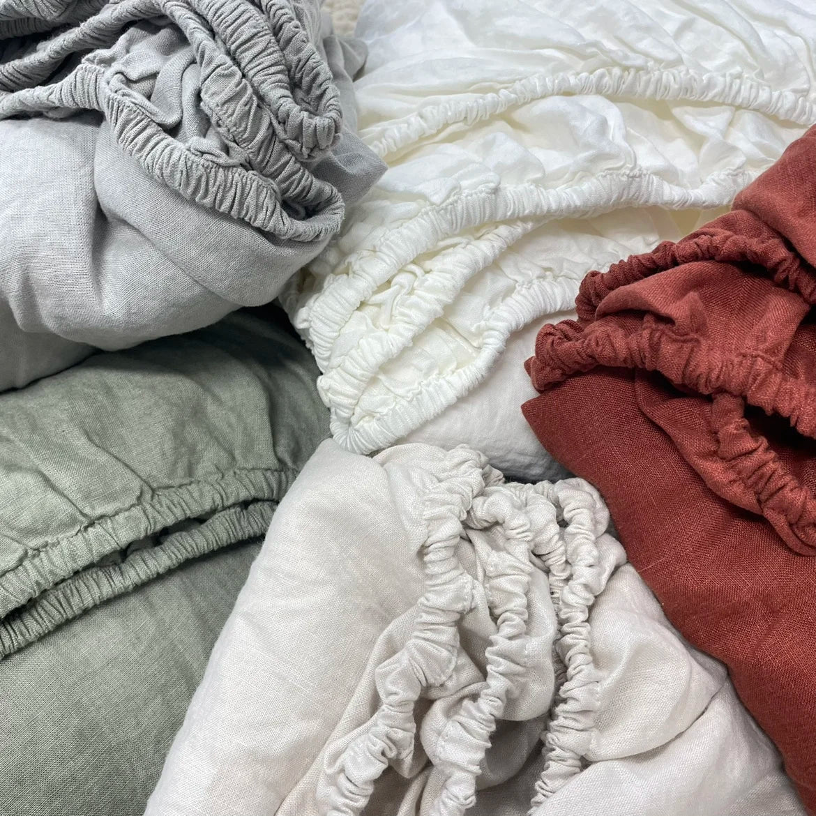 Drap-housse 100% Lin Français – Écologique, Respirant, Durable, Bonnet 35 cm