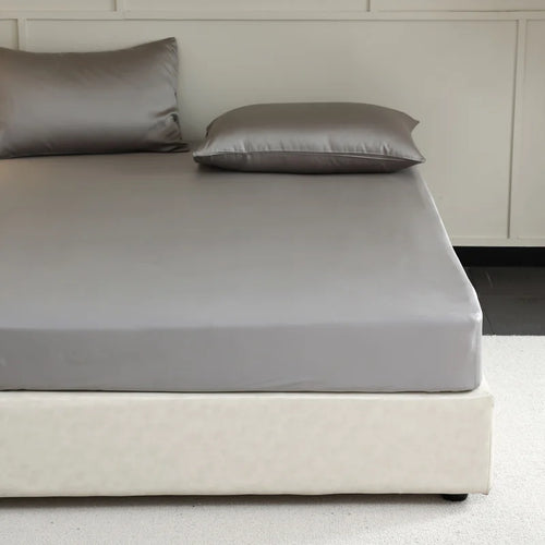 Drap-housse 100% Soie Naturelle – Luxe, Doux, Respirant, Bonnet 30 cm