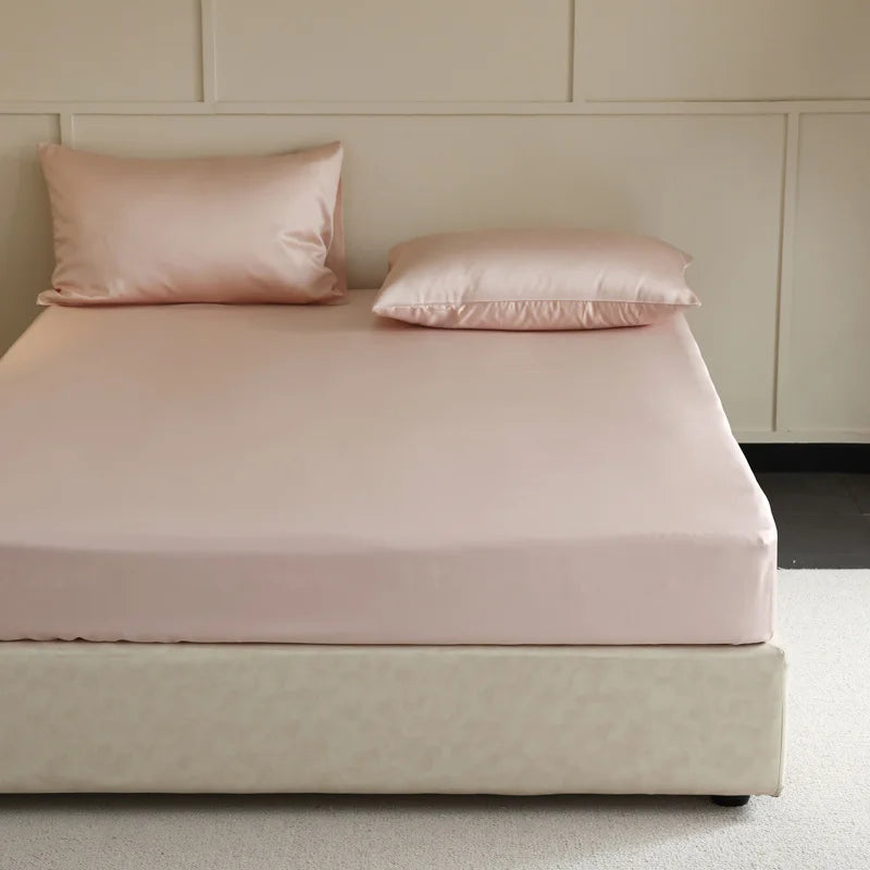 Drap-housse 100% Soie Naturelle – Luxe, Doux, Respirant, Bonnet 30 cm