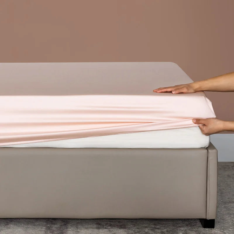 Drap-housse 100% Bambou Bio – Ultra Doux, Respirant, Anti-acariens, ≥600TC