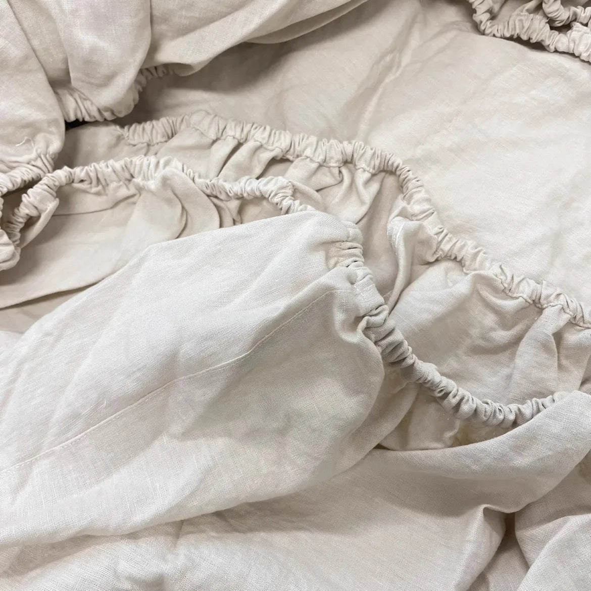 Drap-housse 100% Lin Français – Écologique, Respirant, Durable, Bonnet 35 cm