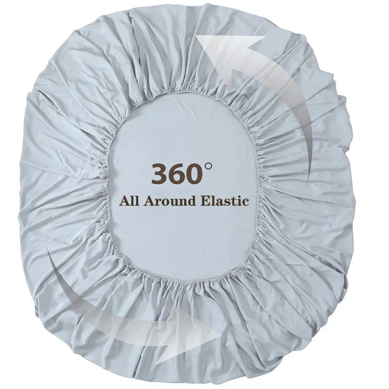 Drap-housse 100% Bambou Bio – Ultra Doux, Respirant, Anti-acariens, ≥600TC