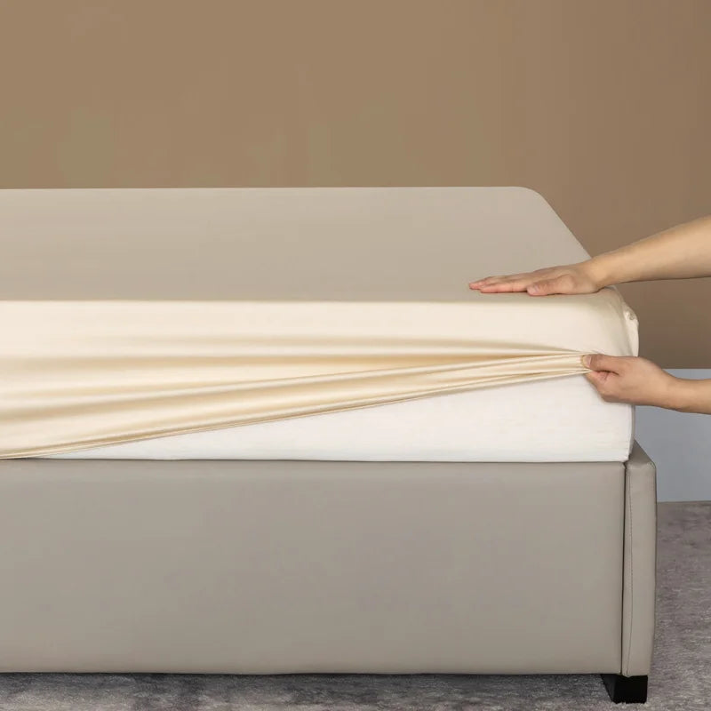 Drap-housse 100% Bambou Bio – Ultra Doux, Respirant, Anti-acariens, ≥600TC