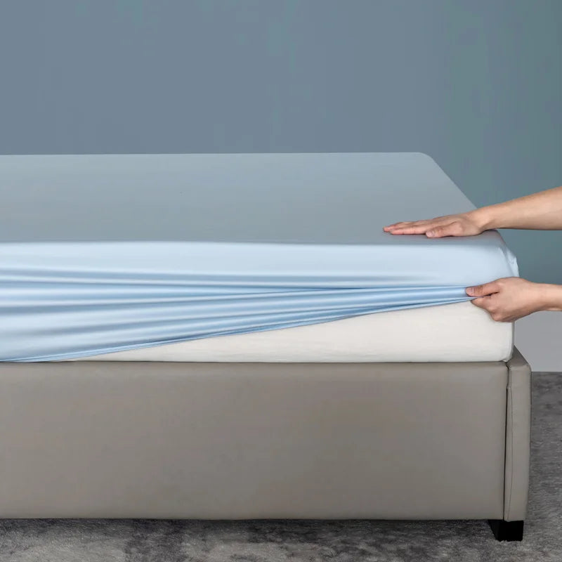 Drap-housse 100% Bambou Bio – Ultra Doux, Respirant, Anti-acariens, ≥600TC